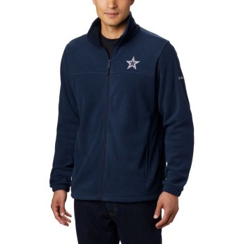 Columbia Muške Jakne - Flanker III Full Zip Fleece - Dallas Cowboys Tamnoplave | LHYK-46289